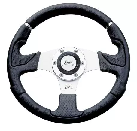 Luisi ΤΙΜΟΝΙ KOBRA EVO 320mm ΜΑΥΡΟ/ΑΣΗΜΙ ΚΕΝΤΡΟ LUISI ΤΙΜ.83201/24S/LU 