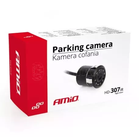AMIO ΚΑΜΕΡΑ ΟΠΙΣΘΟΠΟΡΕΙΑΣ HD-307 IR NIGHT VISION ΜΕ LED 18mm 12V 02164/AM 