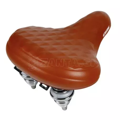 Lampa Σέλα ποδηλάτου με διπλά ελατήρια (260x255mm/1020gr) καφέ Relax City S-14 Selle/Saddles Specialist 9238.5-LB 