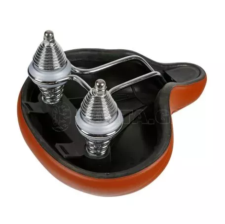 Lampa Σέλα ποδηλάτου με διπλά ελατήρια (260x255mm/1020gr) καφέ Relax City S-14 Selle/Saddles Specialist 9238.5-LB 