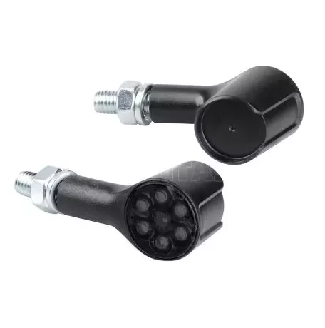 Lampa ΦΛΑΣ MOTO ΠΙΣΩ 12V SMD LED MAGNIFIER ΜΑΥΡΟ/ ΣΤΡΟΓΓΥΛΟ 3ΧΡΗΣΕΩΝ (ΘΕΣΕΩΣ /ΦΛΑΣ/ΣΤΟΠ) 50x25mm  LAMPA  - 2 TEM. 9162.5-LM 