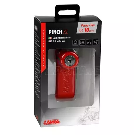 Lampa ΑΝΤΙΚΛΕΠΤΙΚΟ ΔΙΣΚΟΦΡΕΝΟΥ PINCH ΚΟΚΚΙΝΟ 10mm (2 ΚΛΕΙΔΙΑ) LAMPA - 1 ΤΕΜ 9156.6-LM 