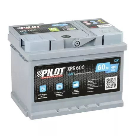 Lampa ΜΠΑΤΑΡΙΑ ΑΥΤΟΚΙΝΗΤΟΥ 12V 60Ah 490A 242x175x190 mm ΔΕΞΙΑ SMF PILOT LAMPA - 1 ΤΕΜ L.XPS606 
