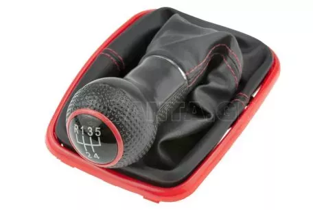 NTY ΠΟΜΟΛΟ ΤΑΧΥΤΗΤΩΝ ΜΑΡΚΕ ΓΙΑ VW BORA 1998-2005/GOLF IV 1998-2005 ΜΕ ΕΝΔΕΙΞΗ 5 ΤΑΧΥΤΗΤΩΝ ΚΑΙ ΦΟΥΣΚΑ ΜΑΥΡΗ NTY - 1 ΤΕΜΑΧΙΟ GZB-VW-016/AJ 