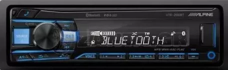 Alpine  Ηχοσύστημα Αυτοκινήτου Alpine UTE-200BT 1DIN (Bluetooth/USB/AUX) με Αποσπώμενη Πρόσοψη  και Bluetooth μεταβλητό φωτισμό 4x50W UTE-200BT 