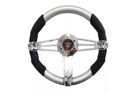 Simoni Racing ΤΙΜΟΝΙ ARCADIA - ΑΣΗΜΙ INOX ΔΕΡΜΑ SRAR350/I 