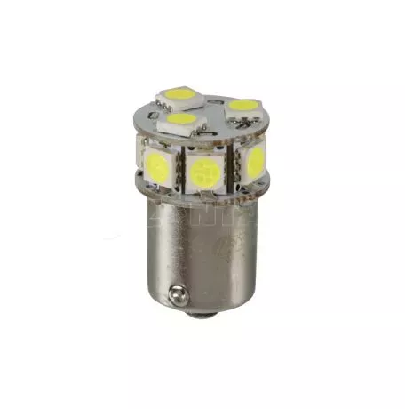 Lampa P21W 24/32V Ba15s 3,5W 180lm 10xSMDx1CHIP LED CAN-BUS (ΦΟΥΝΤΟΥΚΙ) ΛΕΥΚΟ ΔΙΑΘΛΑΣΗΣ ΣΑΚΟΥΛΑ ​ LAMPA - 20 TEM. L5771.9 