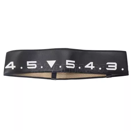 Simoni Racing ΚΑΛΥΜΜΑ ΤΙΜΟΝΙΟΥ SOFT BLACK CLOCK (ΑΡΙΘΜΟΙ) ΟΙΚΟΛΟΓΙΚΟ ΔΕΡΜΑ 37>39cm/ 9cm SIMONI RACING - 1 TEM. SRCVT/67N 