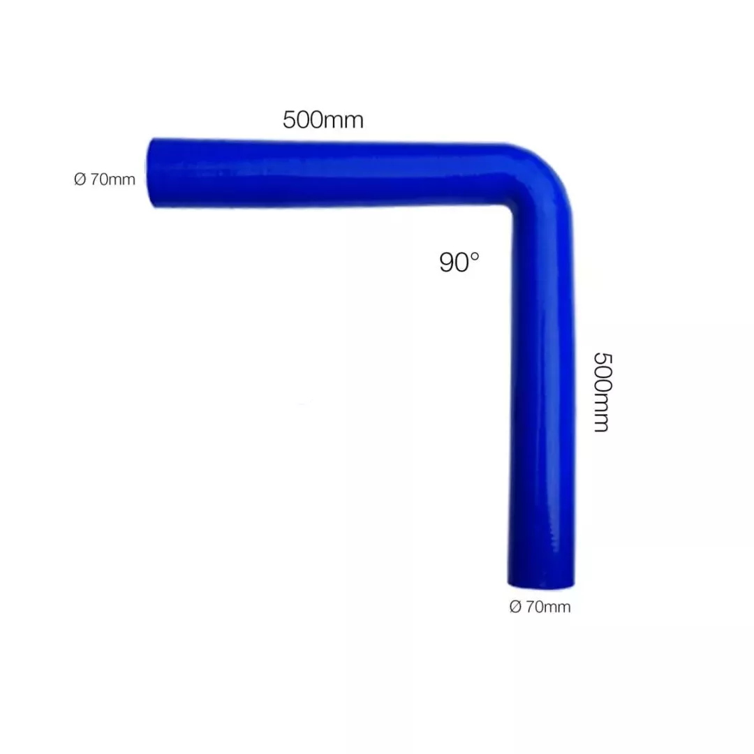 Simoni Racing ΓΩΝΙΑ ΣΙΛΙΚΟΝΗΣ ΜΠΛΕ Φ70 90 ΜΟΙΡΕΣ 100cm (50+50cm) SIMONI RACING - 1 TEM. SR9015BL