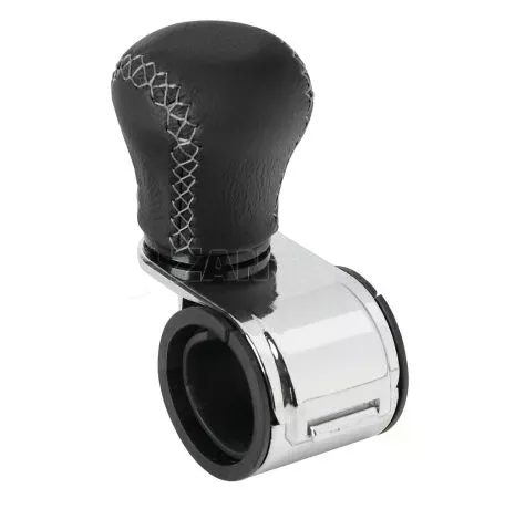 Lampa ΤΕΜΠΕΛΗΣ ΤΙΜΟΝΙΟΥ ΔΕΡΜΑΤΙΝΟΣ ΜΑΥΡΟΣ ΜΕ ΓΚΡΙ ΡΑΦΗ ΚΑΙ ΧΡΩΜΙΩΜΕΝΟ ΒΡΑΧΙΟΝΑ 20-40mm REVOLVE LAMPA - 1ΤΕΜ L0004.4 