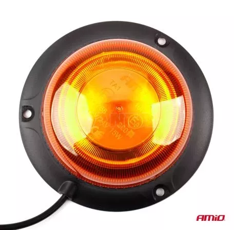 AMIO ΦΑΡΟΣ LED MINI FLAT 12/24V 18SMD IP56 ΠΟΡΤΟΚΑΛΙ ΜΑΓΝΗΤΙΚΟΣ/ΒΙΔΩΤΟΣ ΜΕ ΦΙΣ ΑΝΑΠΤΗΡΑ 113x64mm AMIO -1 ΤΕΜ. 02925/AM 