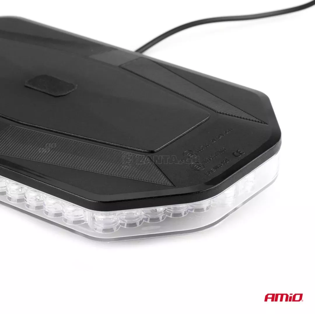 AMIO ΦΑΡΟΣ/ΜΠΑΡΑ 12>24V 48SMD LED ΠΟΡΤΟΚΑΛΙ ΜΕ ΦΙΣ ΑΝΑΠΤΗΡΑ & ΜΑΓΝΗΤΙΚΗ ΒΑΣΗ 293x171x46mm AMIO -1 ΤΕΜ. 02920/AM