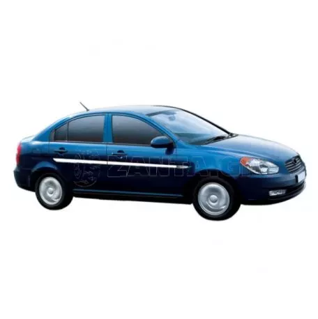 S-DIZAYN ΔΙΑΚΟΣΜΗΤΙΚΗ ΦΑΣΑ ΠΟΡΤΑΣ ΧΡΩΜΙΟ ΓΙΑ HYUNDAI ACCENT/ERA SD 2005-2011 4ΤΕΜ. 6201140/SD 