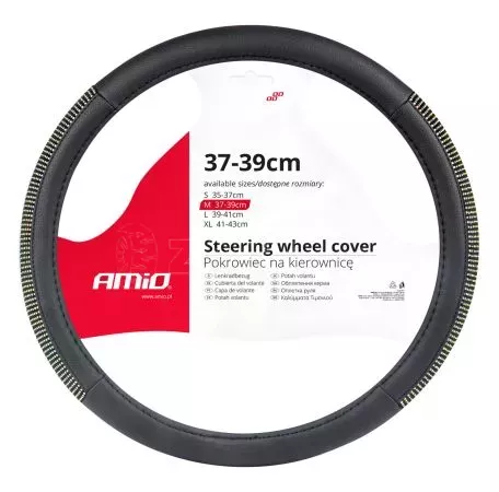 AMIO ΚΑΛΥΜΜΑ ΤΙΜΟΝΙΟΥ 37-39cm SWC-44-M ΜΑΥΡΟ ΜΕ STRASS  AMIO - 1 ΤΕΜ. 02985/AM 