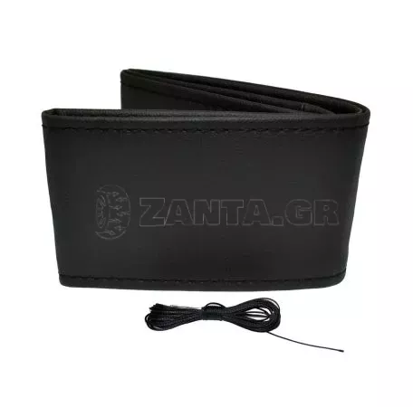 AMIO ΚΑΛΥΜΜΑ ΤΙΜΟΝΙΟΥ ΡΑΦΤΟ 38-39cm ΑΠΟ ΛΕΙΟ ΟΙΚΟΛΟΓΙΚΟ ΔΕΡΜΑ/ ΜΑΥΡΟ  AMIO - 1 ΤΕΜ. OTDK101/AM 