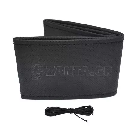 AMIO ΚΑΛΥΜΜΑ ΤΙΜΟΝΙΟΥ ΡΑΦΤΟ 38-39cm ΑΠΟ ΔΙΑΤΡΗΤΟ ΟΙΚΟΛΟΓΙΚΟ ΔΕΡΜΑ/ ΜΑΥΡΟ  AMIO - 1 ΤΕΜ. OTDK201/AM 