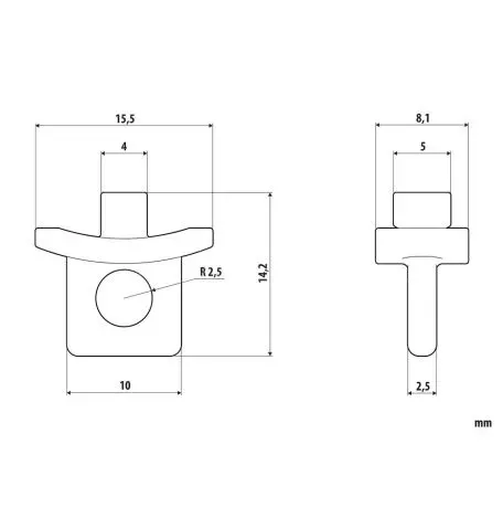 Lampa ΓΑΝΤΖΑΚΙΑ ΚΟΥΡΤΙΝΑΣ ΦΟΡΤΗΓΟΥ F-1 4mm U-TYPE  LAMPA - 10 ΤΕΜ. L9711.6 
