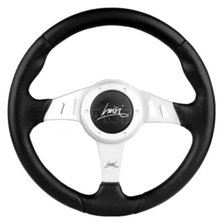 Luisi ΤΙΜΟΝΙ CHRONO 350mm ΤΡΙΑΚΤΙΝΟ ΜΑΥΡΟ ΜΕ ΑΣΗΜΙ LUISI - 1 ΤΕΜ. ΤΙΜ.835001/01S/LU 