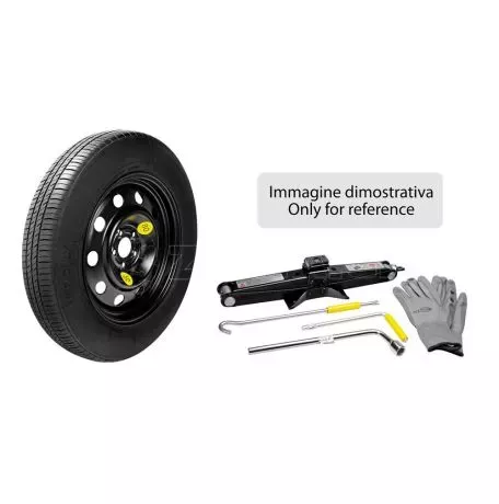 Lampa ΡΕΖΕΡΒΑ ΣΙΔΕΡΕΝΙΑ 155/85-18 ΚΑΡΕ 5x108 ΚΕΝΤΡΟ 65,1mm NO STOP ΚΙΤ ΜΕ ΓΡΥΛΟ, ΜΠΟΥΛΟΝΟΚΛΕΙΔΟ & ΤΣΑΝΤΑ L7616.1