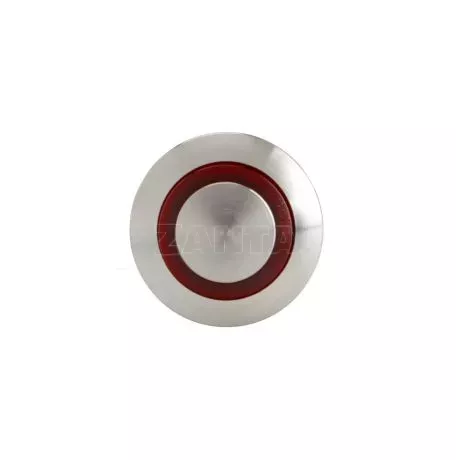Lampa ΔΙΑΚΟΠΤΗΣ ΜΠΟΥΤΟΝ (BUTTON) 12/24V 5Amax 5PIN IP65 ON/OFF ME LED ΚΟΚΚΙΝΟ ΑΝΟΞΕΙΔΩΤΟ ΑΤΣΑΛΙ​ LAMPA - 1 TEM. L4557.4 