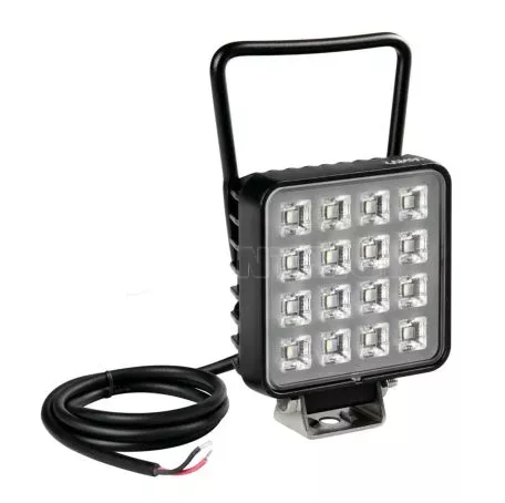 Lampa ΠΡΟΒΟΛΕΑΣ ΕΡΓΑΣΙΑ ΤΕΤΡΑΓΩΝΟΣ ΜΕ ΛΑΒΗ ΧΕΙΡΟΣ WL-28 16LED 16W 1.400lm 10>30V (110 x90 x 34,7 mm) ΦΩΣ ΔΙΑΘΛΑΣΗΣ -1ΤΕΜ. L7219.3 