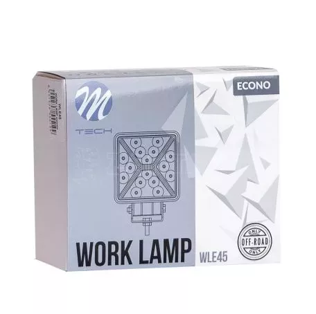 M-tech ΠΡΟΒΟΛΕΑΣ ΕΡΓΑΣΙΑΣ 12-30V 46W 46XSMD LED max1300lm ΔΙΑΣΤΑΣΗ:10cm COMBO ΤΕΤΡΑΓΩΝΟΣ ECONO M-TECH -1 ΤΕΜ. WLE45/MT 