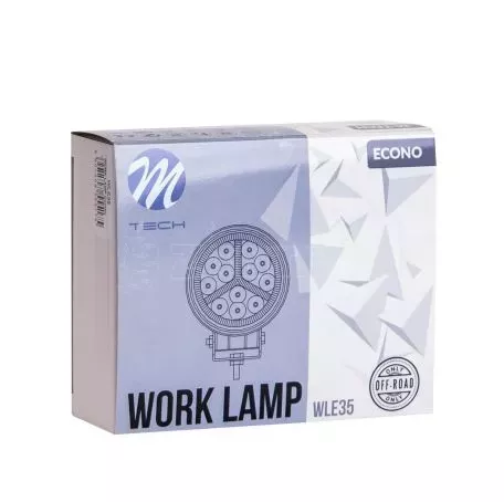 M-tech ΠΡΟΒΟΛΕΑΣ ΕΡΓΑΣΙΑΣ 12-30V 54W 47XSMD LED max1100lm ΔΙΑΜΕΤΡΟΣ:10cm COMBO ΣΤΡΟΓΓΥΛΟΣ ECONO M-TECH -1 ΤΕΜ. WLE35/MT 