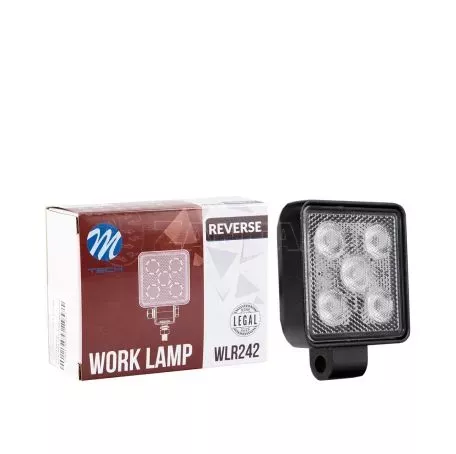 M-tech ΠΡΟΒΟΛΕΑΣ ΕΡΓΑΣΙΑΣ WORK LIGHT 12/24V 5.700K 5x1,5W max750lm FLOOD 73x97mm ΓΙΑ ΟΠΙΣΘΟΠΟΡΕΙΑ ΤΕΤΡΑΓΩΝΟΣ M-TECH - 1 Τεμ. WLR242/MT 
