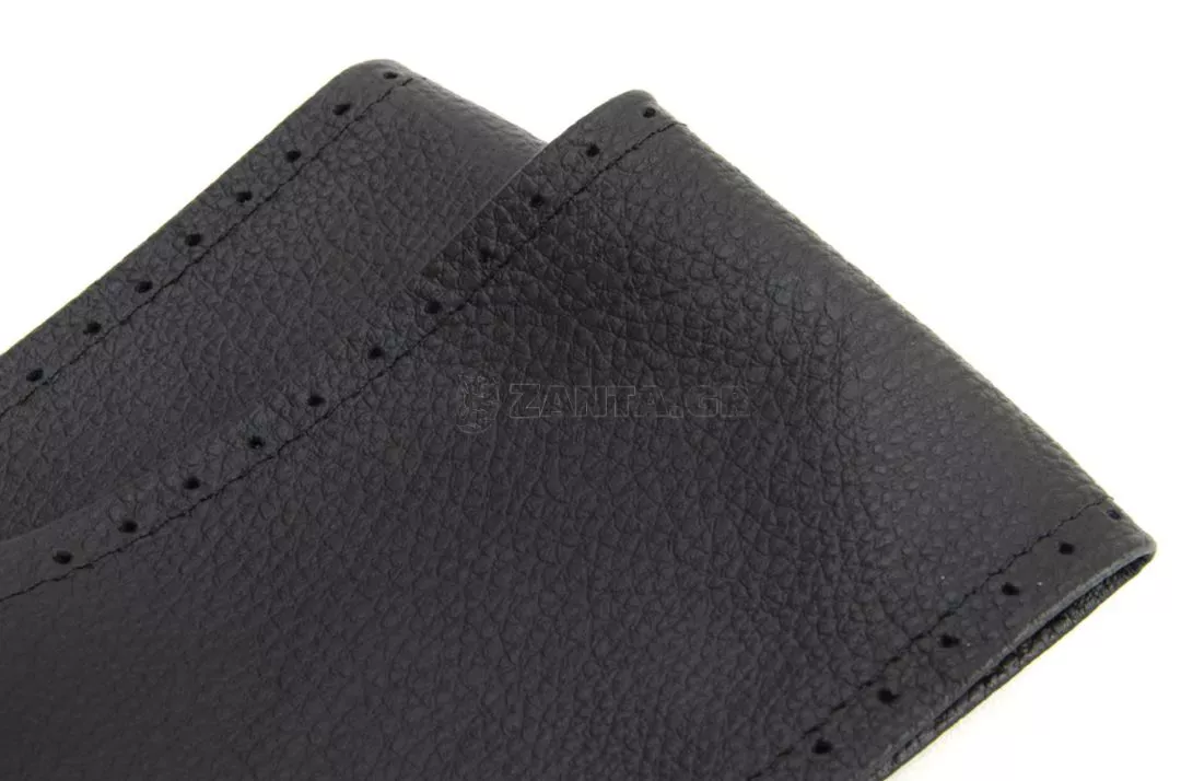 AMIO ΚΑΛΥΜΜΑ ΤΙΜΟΝΙΟΥ ΔΕΡΜΑΤΙΝΟ ΡΑΦΤΟ 43-45cm 92mm ΜΑΥΡΟ AMIO - 1 Τεμ. 01763/AM