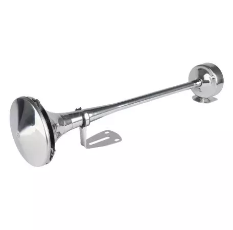 AMIO ΚΟΡΝΑ ΠΝΕΥΜΑΤΙΚΗ ΜΟΝΗ 12/24V 115dB HIGH TONE ΜΗΚΟΣ:520mm ΧΡΩΜΙΟ ΑΜΙΟ - 1 ΤΕΜ. 04077/AM 