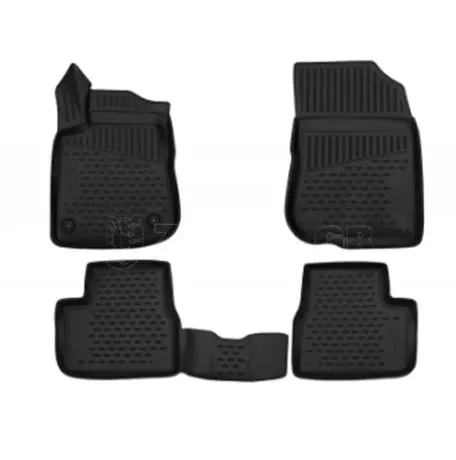 Novline ΜΑΡΚΕ ΠΑΤΑΚΙΑ ΣΕ ΣΚΑΦΗ TPE ΛΑΣΤΙΧΟ ΓΙΑ PEUGEOT 2008 5D 2014+  ΣΕ ΜΑΥΡΟ ΧΡΩΜΑ NOVLINE - 4 ΤΕΜ. EXP.ELEMENT3D3827210K/NV 