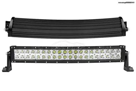 LED ΜΠΑΡΑ ΟΧΗΜΑΤΩΝ ΚΥΡΤΗ 120W 12V / 24V ΨΥΧΡΟ ΛΕΥΚΟ ***ΛΑΔΑΣ-4Χ4*** 