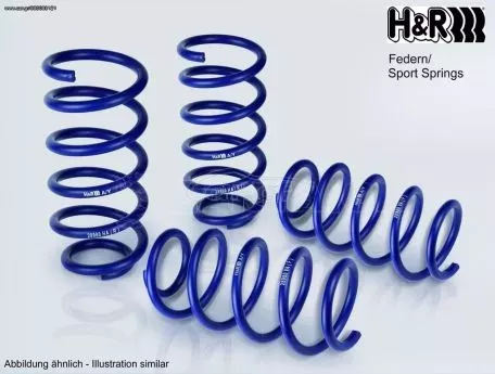 Ελατήρια Χαμηλώματος H&R; Audi A3 (8V) Sedan (2WD) - 30-35mm - Με Ψαλίδια Πίσω - (28860-3) ***ΛΑΔΑΣ ΑΜΟΡΤΙΣΕΡ*** 