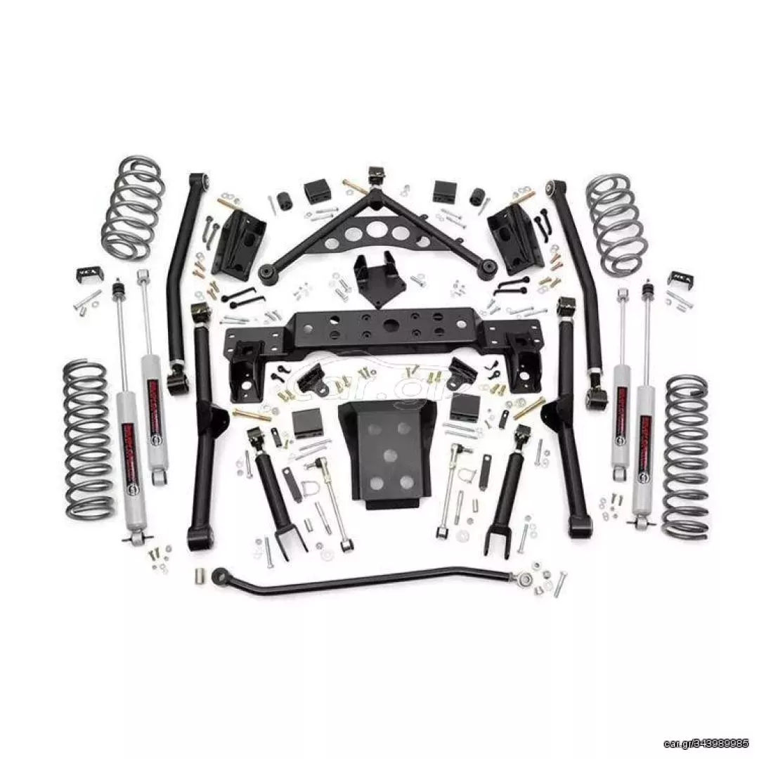 ΚΙΤ ΑΝΥΨΩΣΗΣ 4" ROUGH COUNTRY LONG ARM KIT SUSPENSION ΓΙΑ Grand Cherokee WJ/WG 99-04 ***ΛΑΔΑΣ ΑΜΟΡΤΙΣΕΡ***