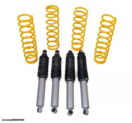 ΚΙΤ ΑΝΑΡΤΗΣΗΣ ΑΝΥΨΩΣΗΣ HEAVY DUTY (60mm) ΣΕ RAPTOR4X4  ΓΙΑ SUZUKI JIMNY 1998-2018  ***ΑΜΟΡΤΙΣΕΡ ΛΑΔΑΣ*** 