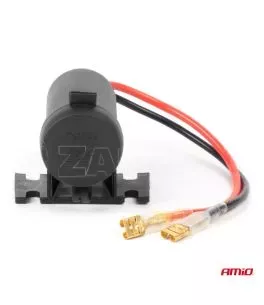 ΠΡΙΖΑ ΜΕ ΜΟΝΗ ΥΠΟΔΟΧΗ ΓΙΑ ΦΙΣ ΑΝΑΠΤΗΡΑ 12/24V ΑΔΙΑΒΡΟΧΗ AMIO - 1 τεμ. 