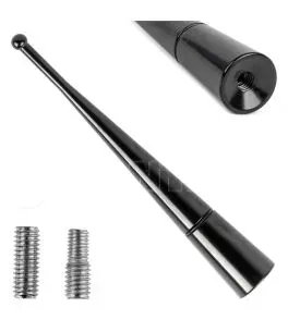 ΚΕΡΑΙΑ ΟΡΟΦΗΣ ANTM13 10cm ΜΕ 2 ΑΝΤΑΠΤΟΡΕΣ 5-6mm ΜΑΥΡΗ ΑΜΙΟ - 1 ΤΕΜ. 