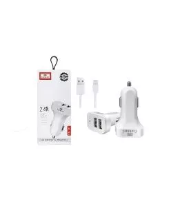 Καλώδιο Φόρτισης Και Μεταφοράς Δεδομένων 2 x USB 12-24V Για Iphone Earldom ES-131 Lighting 2.4A 1 Τεμάχιο 