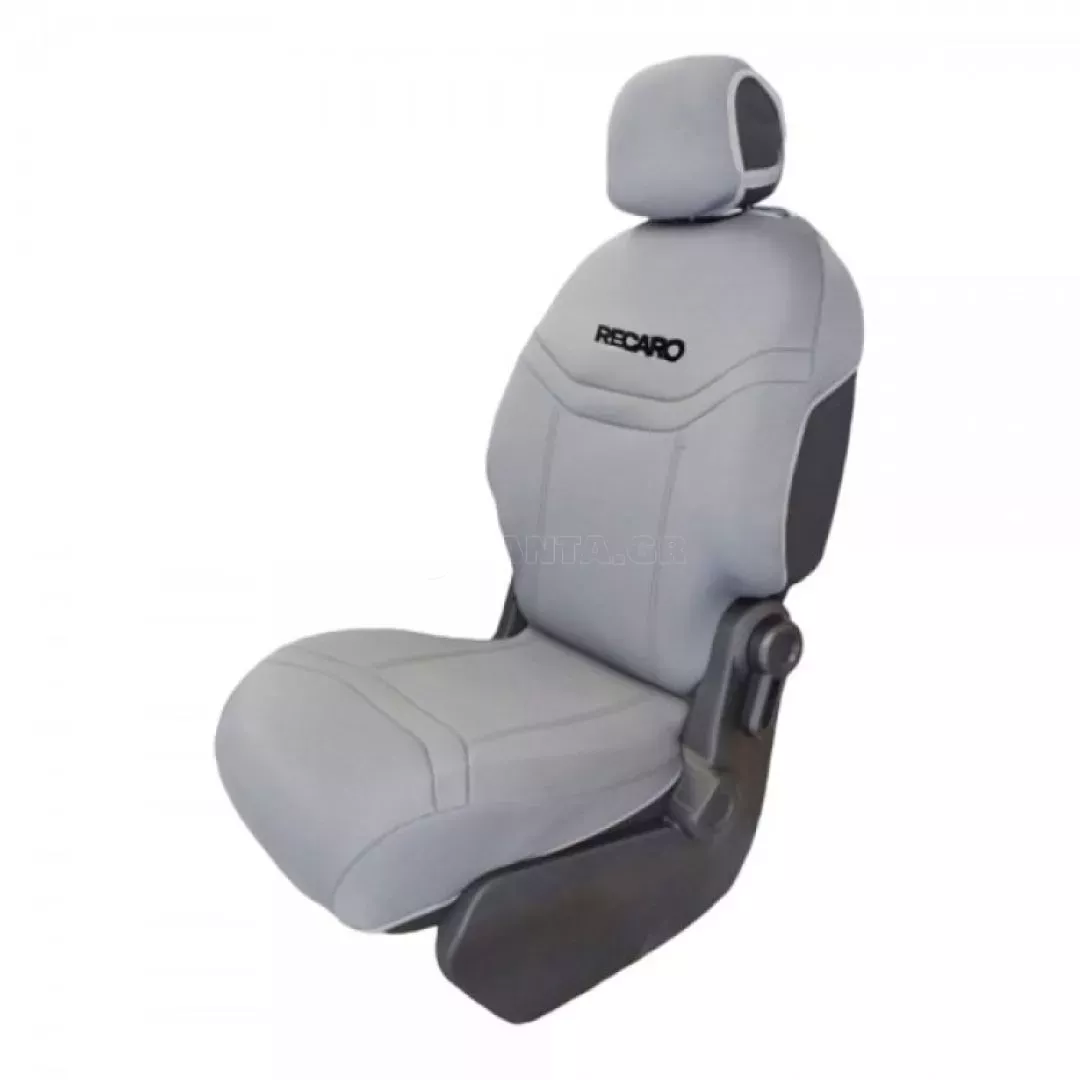 RACE AXION ΗΜΙΚΑΛΥΜΜΑΤΑ ΚΑΘΙΣΜΑΤΩΝ BUCKET RECARO ΓΚΡΙ ΑΝΟΙΧΤΟ ΜΕ VELCRO & ΠΡΟΣΚΕΦΑΛΑ (2 ΤΕΜ.) ΠΛΑΤ.REC.LIGHTGREY