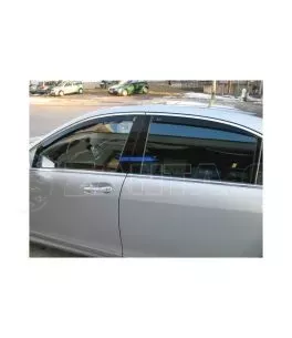 Ανεμοθραύστες για Mercedes S-Class W221  (2007-2013) sedan (μακρύ) - 4 τμχ. εμπρός και πίσω 
