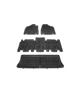 Λαστιχένια πατάκια Rezaw Plast για Kia Carnival (2005-2014) - 7 θέσιο - τύπου σκαφάκι - 4τμχ. 