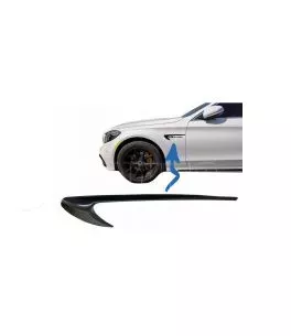 Αυτοκόλλητα Σήματα Φτερού Για Mercedes-Benz  GLC X253 , C-Class W205 , E--Class W213 Μαύρο Γυαλιστερό 2 Τεμάχια 