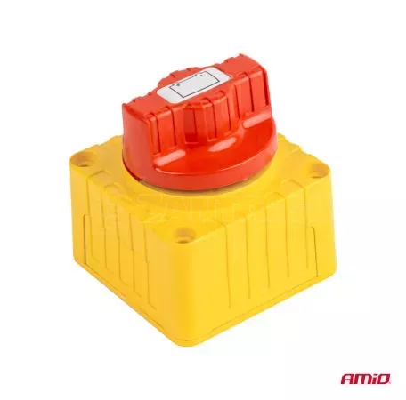 AMIO ΔΙΑΚΟΠΤΗΣ POWER-OFF ΜΠΑΤΑΡΙΑΣ ΣΕ ΒΑΣΗ 12-48V 300A  ΜΑΥΡΟ/ΧΡΥΣΟ AMIO - 1 Τεμ. 03839/AM 