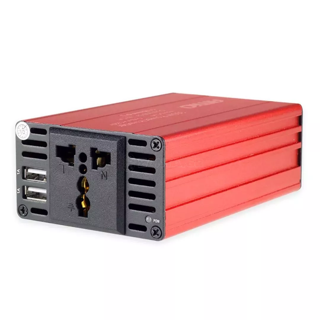 AMIO INVERTER 24>230V max300W-peak600W ME 2 USB AMiO – 1 ΤΕΜ. 02471/AM