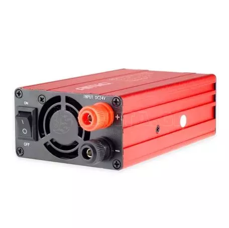 AMIO INVERTER 24>230V max300W-peak600W ME 2 USB AMiO – 1 ΤΕΜ. 02471/AM 