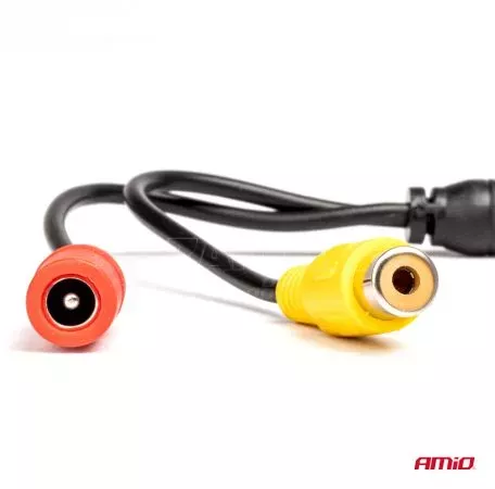 AMIO ΚΑΜΕΡΑ ΟΠΙΣΘΟΠΟΡΕΙΑΣ 12V LED ME NYΧΤΕΡΙΝΗ ΛΗΨΗ ΚΑΙ ΤΕΤΡΑΓΩΝΗ ΡΥΘΜΙΣΗ ΚΛΙΣΗΣ HD-315 IR ΑMiO - 1 TEM. 03528/AM 
