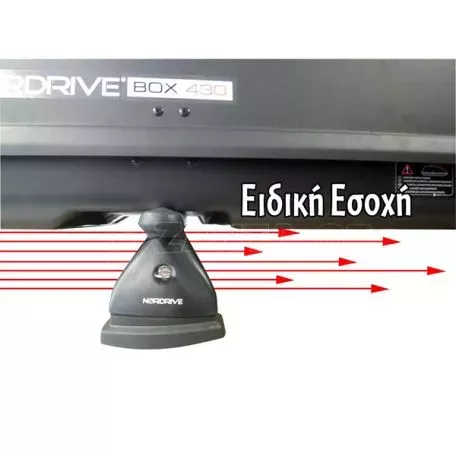 Nordrive ΜΠΑΓΚΑΖΙΕΡΑ ΟΡΟΦΗΣ NORDRIVE BOX 430 LT ΜΑΥΡΟ ΧΡΩΜΑ ΜΕ ΓΥΑΛΙΣΤΕΡΗ ΥΦΗ - 1 ΤΕΜ. N60012 