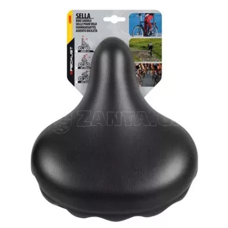 Lampa Σέλα ποδηλάτου με διπλά ελατήρια (280x245mm/1220gr) μαύρη Relax City S-7 Selle/Saddles Specialist 9237.8-LB 