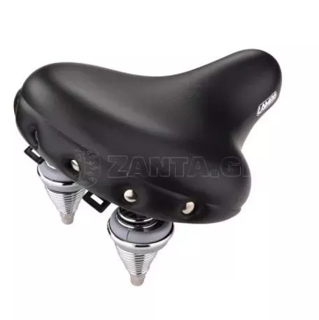 Lampa Σέλα ποδηλάτου με διπλά ελατήρια (280x245mm/1220gr) μαύρη Relax City S-7 Selle/Saddles Specialist 9237.8-LB 