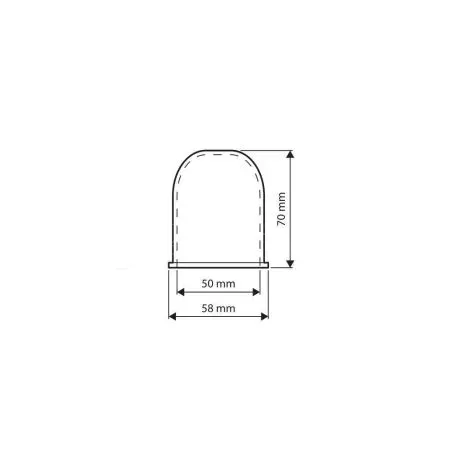 Lampa ΚΑΠΑΚΙ ΚΟΤΣΑΔΟΡΟΥ ΠΛΑΣΤΙΚΟ (ABS) 70x58mm ΑΔΙΑΒΡΟΧΟ ΜΑΥΡΟ ΓΥΑΛΙΣΤΕΡΟ LAMPA - 1 τεμ. L1594.2 